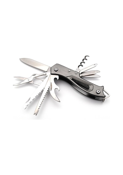 Valkyrie Çok Fonksiyonlu Outdoor İsviçre Kamp Cep Çakısı Siyah