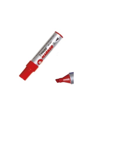 Mikro Jumbo Marker Kırmızı 10 Mm Kesik Uç