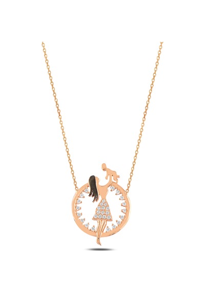 Çekirdekjewelry Işıklı Hediye Kutulu 925 Ayar Gümüş Anne Çocuk Kolye Zirkon Taşlı Kadın Kolye Pembe Çekirdekjewelry Işıklı Hediye Kutulu 925 Ayar Gümüş Anne Çocuk Kolye Zirkon Taşlı Kadın Kolye Pembe