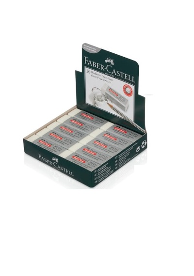Faber-castell Öğrenci Silgisi Dust Free 20 Li Beyaz