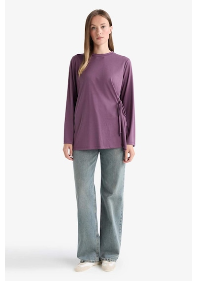 Defacto Regular Fit Modal Uzun Kollu Tunik G0305ax25aupr79 Mor