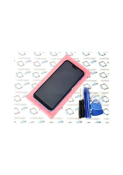Tkgz - P20 Lite Lcd Ekran Dokunmatik (Çıtalı) Tamir Seti (548898519) Mavi