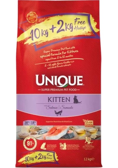 Kitten Somonlu Yavru Kedi Maması 10+2 Kg