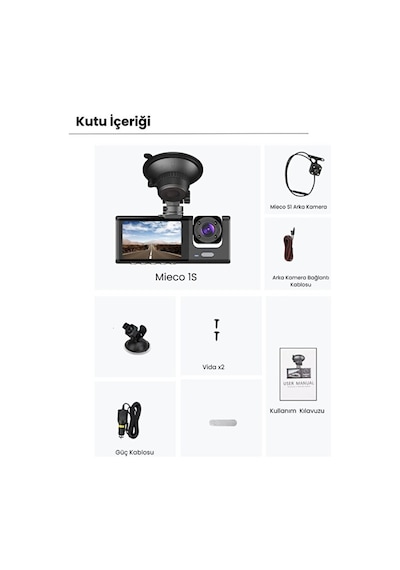 Mieco 1S Araç Kamerası