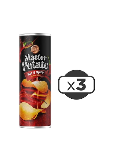Master Potato Acılı & Baharatlı Cips 3 x 160 G
