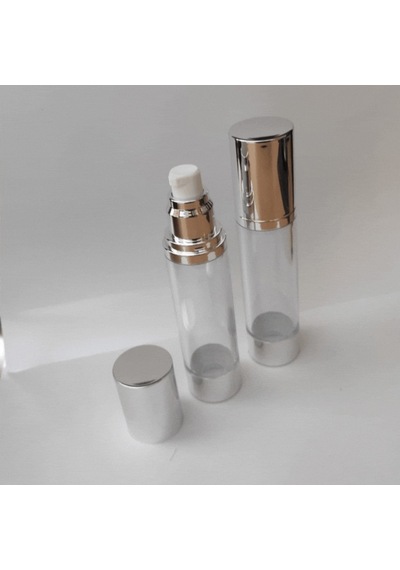 Losyon Ve Krem Şişesi 50 Ml 3 Adet Parlak Airless Şişe