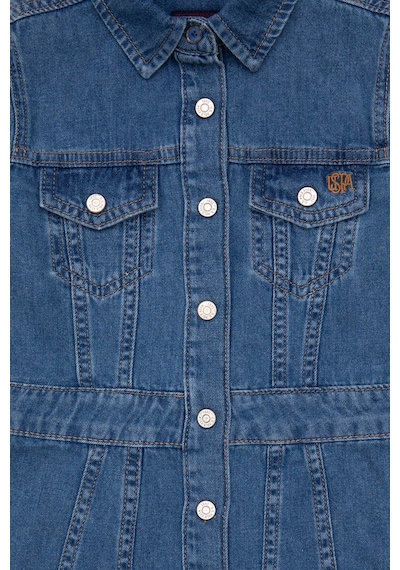 U.s. Polo Assn. Kız Çocuk Koyu Mavi Elbise Jean 50291149-dn0023 Koyu Mavi