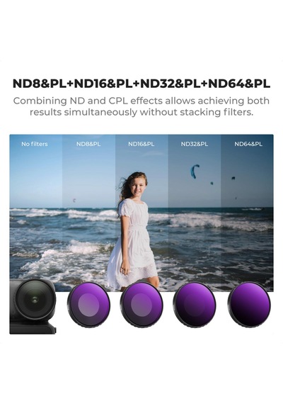 K&f Concept Djı Osmo Nano Uyumlu Nd&pl Filter Set /nd8/pl Nd16/pl Nd32/pl Nd64/pl