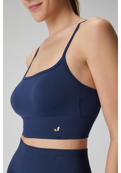 Jerf Vella İp Askılı Konfor Sport Bra Lacivert 001