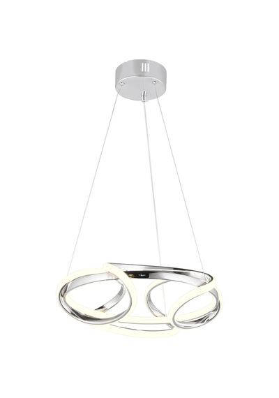 Ld 061 K Topsuz Model Krom 3 Renkli Salon Ve Oturma Odası İçin İdeal Alüminyum Avize, 50x90 Krom