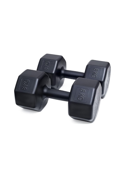 Besinistanbul 8 Kg Dambıl X 2 Adet 16 Kg Siyah
