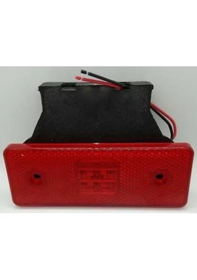 12 Volt Ledlı Sıde Marker Kırmızı Braketlı 1