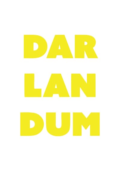 Darlandum Araba Sticker 17x17 Cm Sarı