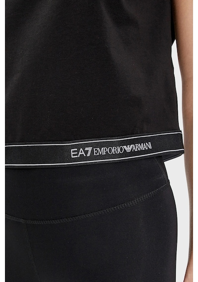 Ea7 Kadın T Shirt 3dtt22 Tj6sz 1200 Siyah