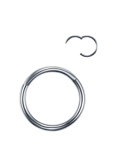 Gümüş Helix Kararmaz - Kıkırdak Paslanmaz Cerrahi Çelik Piercing Halka 3172 Renk Tam Tragus Çelik Çelik