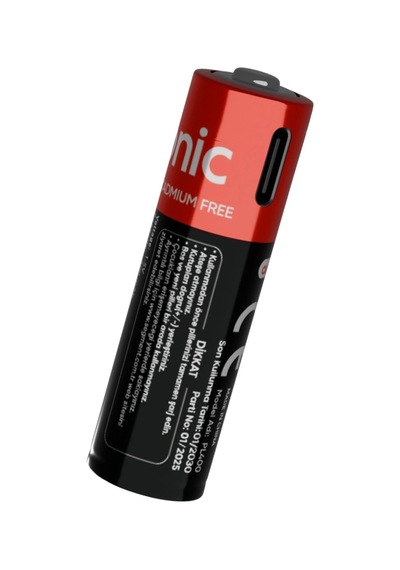 Asonıc Pl400 Aaa Şarjlı Pil 1.5volt 400mah/750mwh Type-c İle Kolay Şarj 2 Li Paket Usb To Type-c K