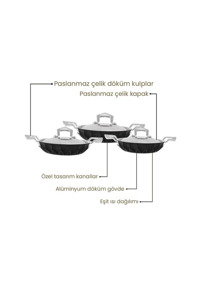 Emsan Diagon 6 Parça Sahan Set