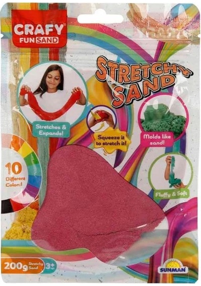 3602 Crafy Streç Oyun Kumu Pembe 200 G -sunman Çok Renkli