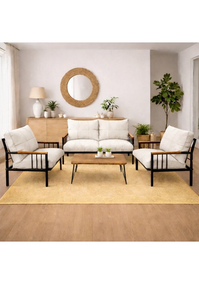 Ard & Garden Milas 211 Sehpalı Krem Fermuarlı Bahçe Balkon Takımı, Cafe, Salon - Metal Kanepe Koltuk Takımı Krem Ard & Garden Milas 211 Sehpalı Krem Fermuarlı Bahçe Balkon Takımı, Cafe, Salon - Metal Kanepe Koltuk Takımı Krem