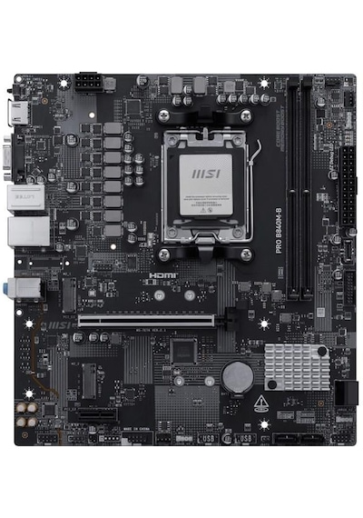 Msı Pro B840m-b Ddr5 Hdmı Pcıe 16x V4.0 Am5 Matx