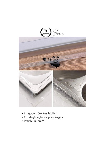 Sızdırmazbant 1 Adet Su Geçirmez Şeffaf İzolasyon Bandı Tezgah Lavabo Kenar Tamir Güçlü 38mm X 3m