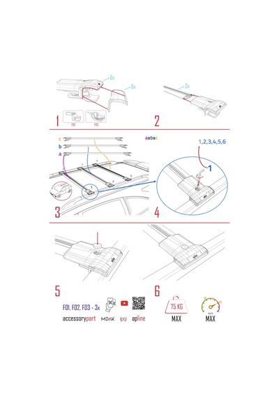 Mg 5 Ev 2022 Ve Sonrası İle Uyumlu Fly Model Ara Atkı Tavan Barı