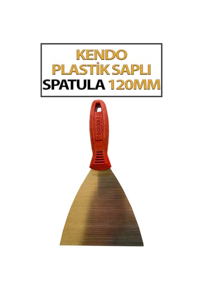 Plastik Saplı Spatula No 120 Ekonomik, Paslanmaz Spatula Ağız Genişliği 120 Mm