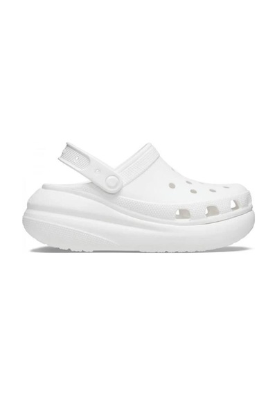 Crocs 207521 Crush 100 Whıte Platform Taban Kadın Terlik Beyaz