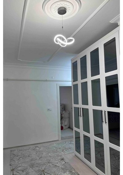 Power Led Avize Mutfak Koridor Çocuk Oturma Yatak Odası 3 Renk Gün Işığı-beyaz-sarı Işık -krom Gövde Krom