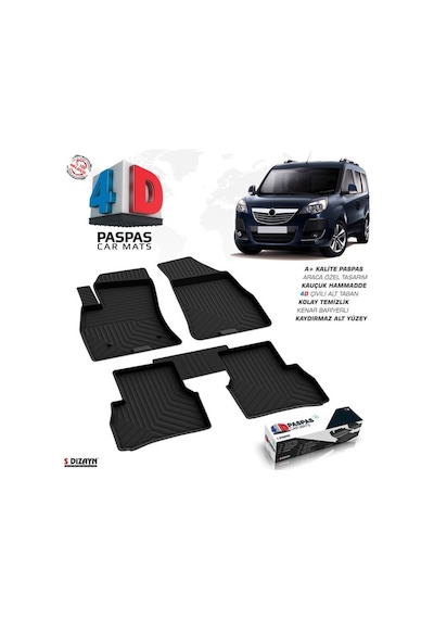 Opel Combo 4D Havuzlu Paspas 2010 ve Üzeri