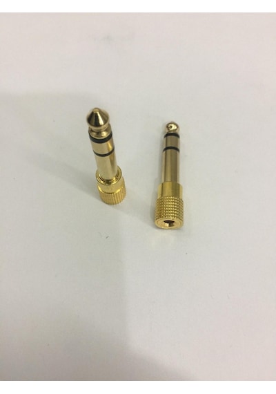 6,5 Mm Erkek 3,5 Mm Dişi Jak Anfi Jakı Gitar Jakı. Iki Adet