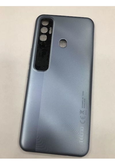 Tecno Spark 7 Pro Siyah Arka Kapak Batarya Kapağı Pil Kapağı Siyah
