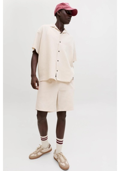 Jack & Jones Jpstjaıden Waffle Dokulu Erkek Şort Bej