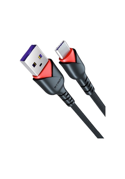 Syrox 2.0A Type-C Giriş Örgü Hızlı Şarj Ve Data Kablosu C92 (403516708)