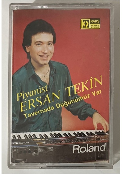 Piyanist Erkan Tekin Tavernada Düğünümüz Var Kaset Orjnal Kağıt Baskı Kaset
