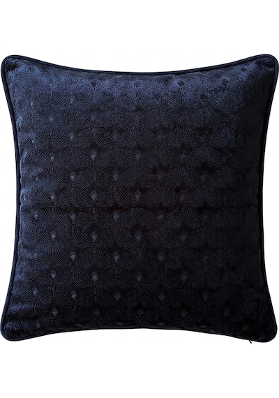 "palmira" Kadife Dokulu Kırlent Kılıfları - 45x45 Lacivert
