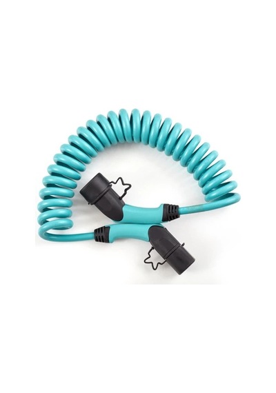 Volti 22 Kw 32a Tip-2 Trifaze Elektrikli Araba Spiral Şarj Kablosu
