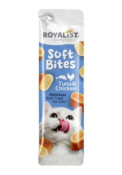 Kedi Ödülü Soft Bites Tuna Balıklı Tavuklu 10 Gr