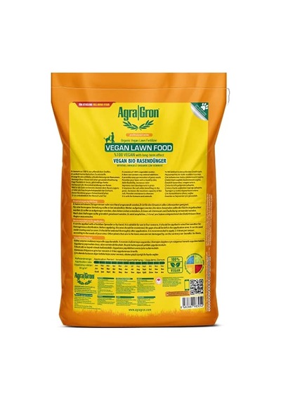 Ayrex Agragron Çim Gübresi 20 Kg Vegan Lawn Food%100 Bitkisel Menşeli Çim Gübresi/doğal Çim Coşturan Gübre Alma 0,250