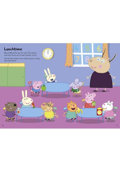 Peppa Pig: George'S First Day At Playgroup: Sticker Book