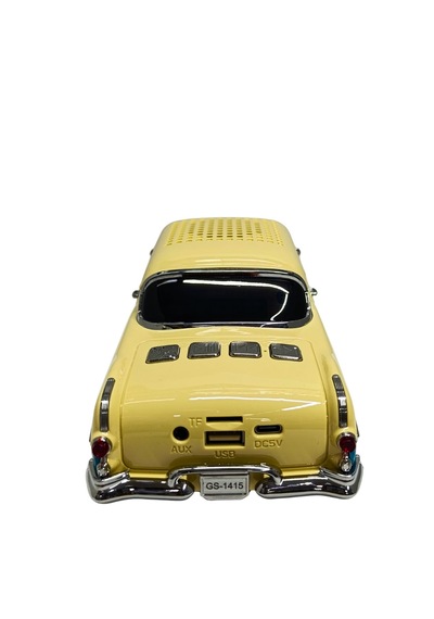 Everton 1415 Nostaljik Klasik Araba Tasarımlı Şarjlı Bluetooth Hoparlör Mavi-krem - Fm Radyo Usb Sd Aux