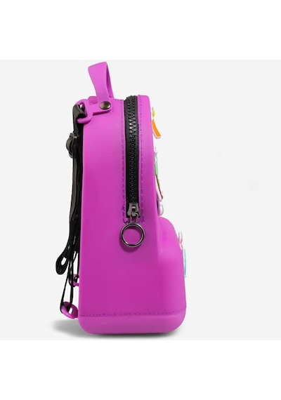 Vicco Pvc Mini Boy Çocuk Plaj Çantası Kreş Çantası Sırt Çantası Okul Çantası Unisex Çanta Mor