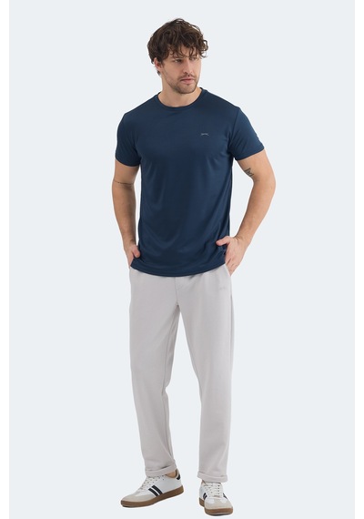 Slazenger OMAR KTN Erkek  Indigo Tişört
