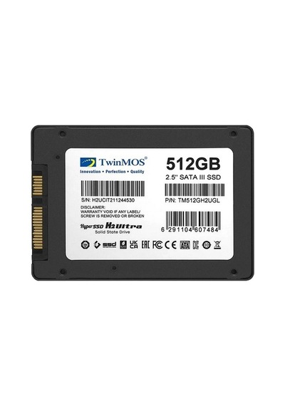 Twinmos 2.5 512gb Sata3 580mb-550mb/s Ssd Dısk Tm512gh2ugl Tek Ebat