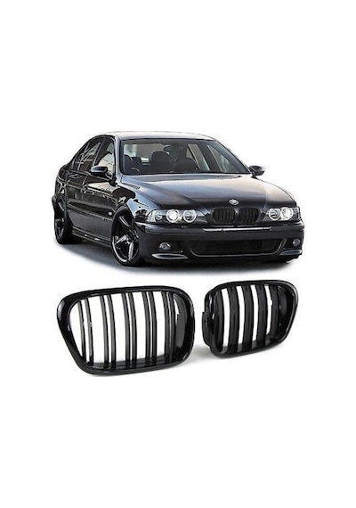 Bmw E39 M5 Ön Böbrek Panjur Piano Black 5 Serisi Iuyumlu