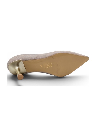 Shoes 1905 Simli Kadın Stiletto Altın