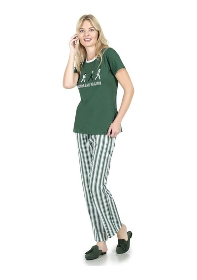 Jiber 3724 Bayan Kısa Kol Pijama Takımı