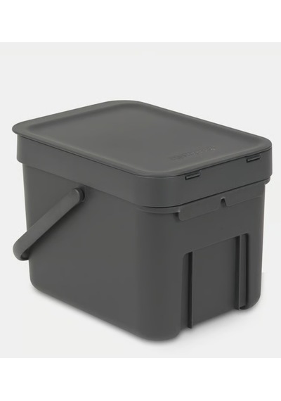 Brb-8710755109720-bra 109720-004-01-sort&go Koyu Gri Çöp Kovası 6l