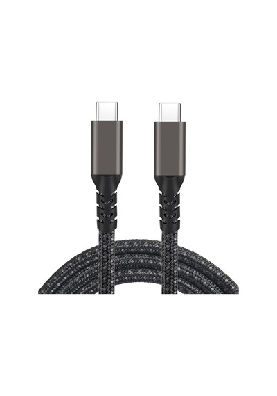 Effox Siyah 2.jenerasyon Type-c To Type-c Usb3.2 Pd Data Kablosu 100w 20gbps 4k 60hz 0.2 Metre