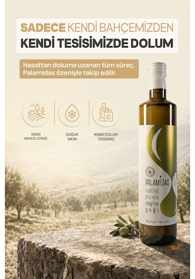Palamidas Soğuk Sıkım Natürel Sızma Zeytinyağı 750 ML